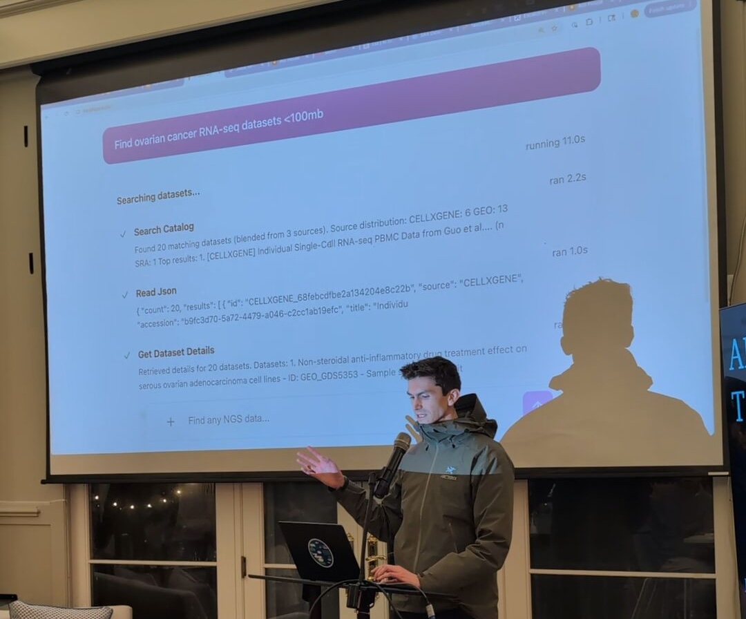 Jesse presenting Proudfoot